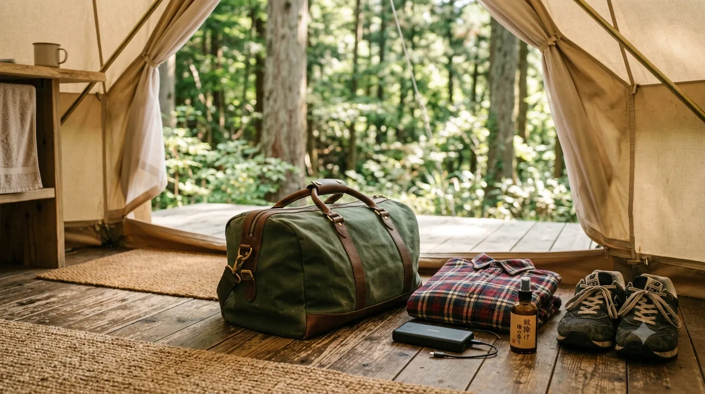 What to Pack for Glamping in Japan (And What to Leave at Home)